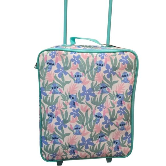 Bioworld Disney Stitch Floral Soft Side Luggage - Picture 2 of 9